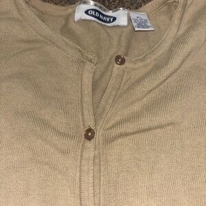 Old Navy Beige Knit Cardigan